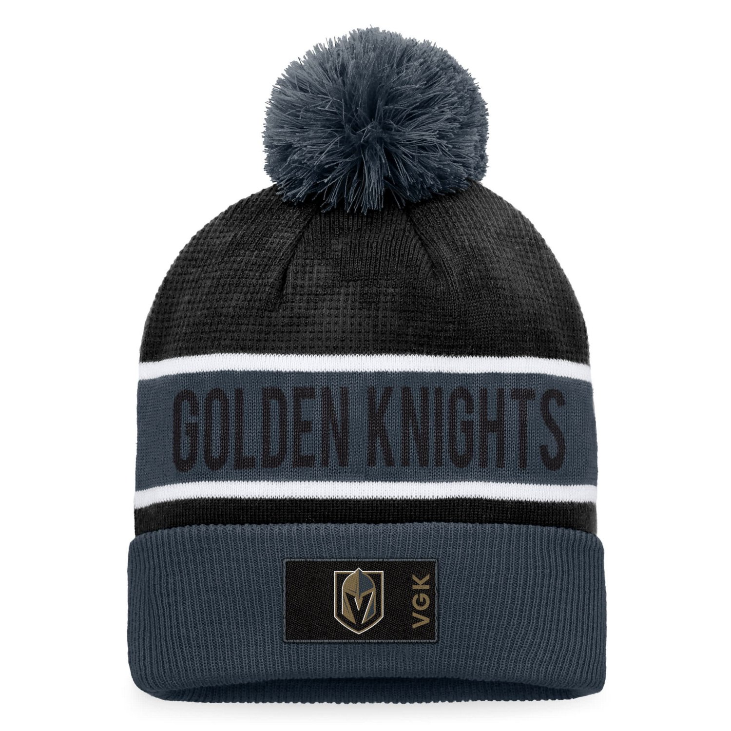 Fanatics / Vegas Golden Knights Authentic Pro Rink Cuffed Knit Hat with Pom