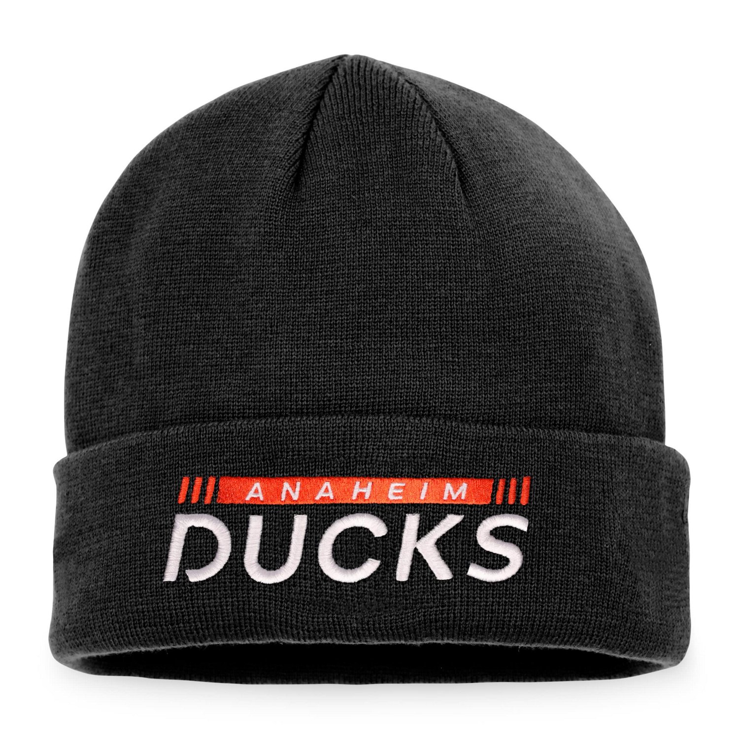 Fanatics Anaheim Ducks Authentic Pro Rink Cuffed Knit Hat