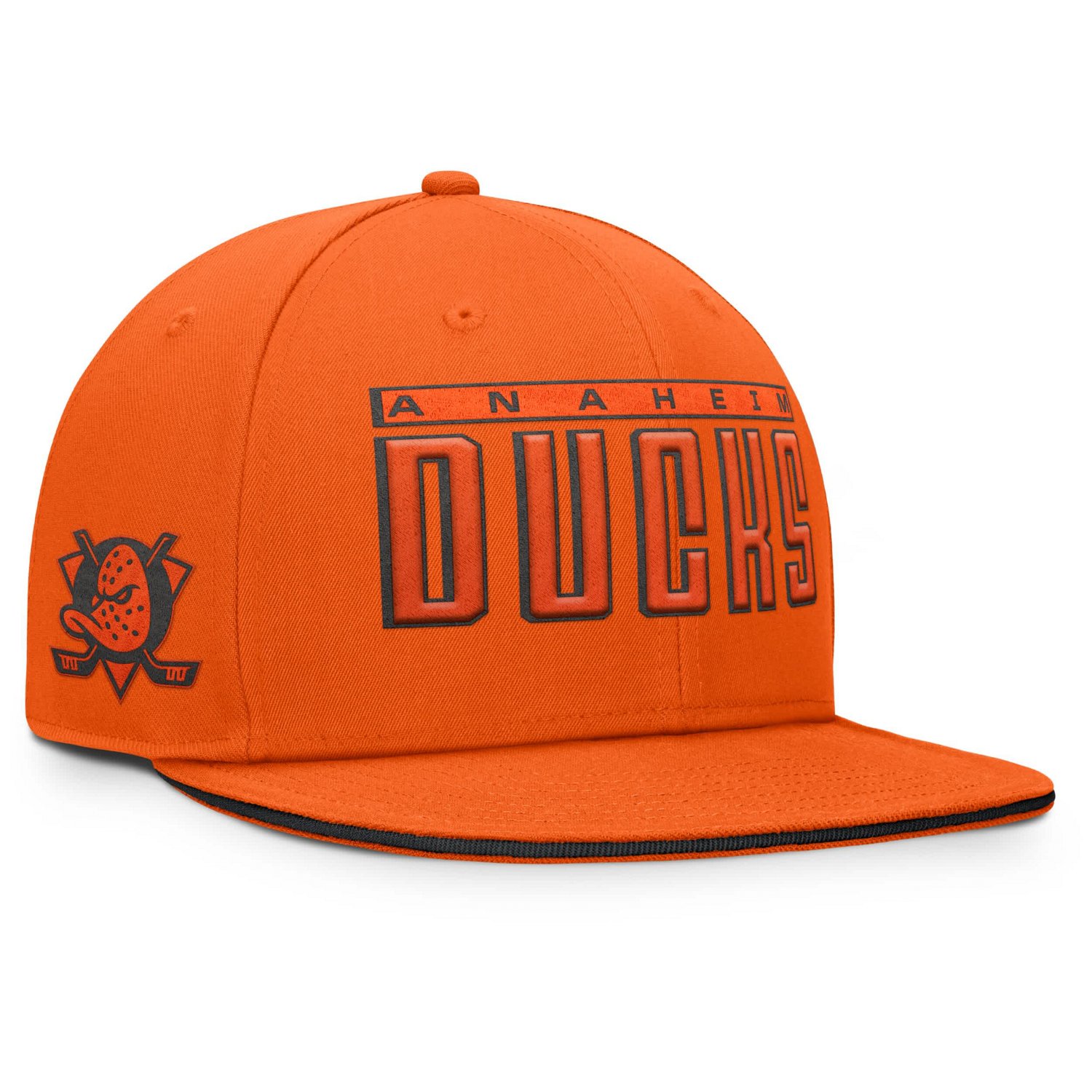 Fanatics Anaheim Ducks Fundamental Gino Stack Snapback Hat                                                                       - view number 3