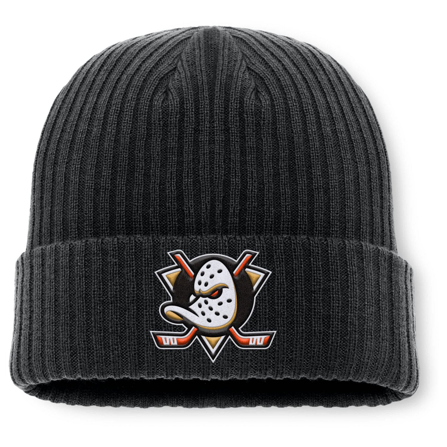 Fanatics Anaheim Ducks Primary Logo Cuffed Knit Hat