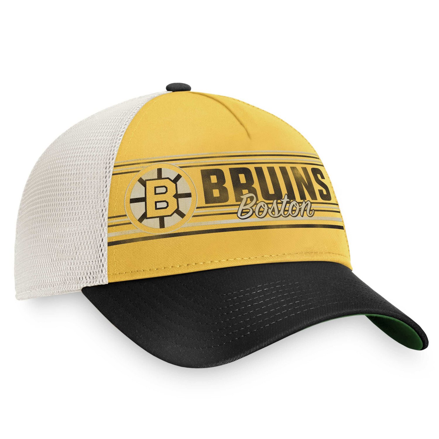 Fanatics /Black Boston Bruins True Classic Retro Trucker Snapback Hat