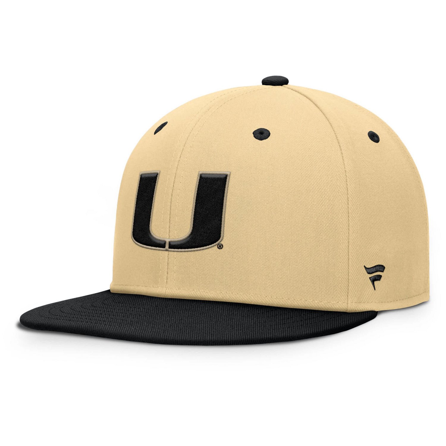 Fanatics Black Miami Hurricanes Balance Fitted Hat