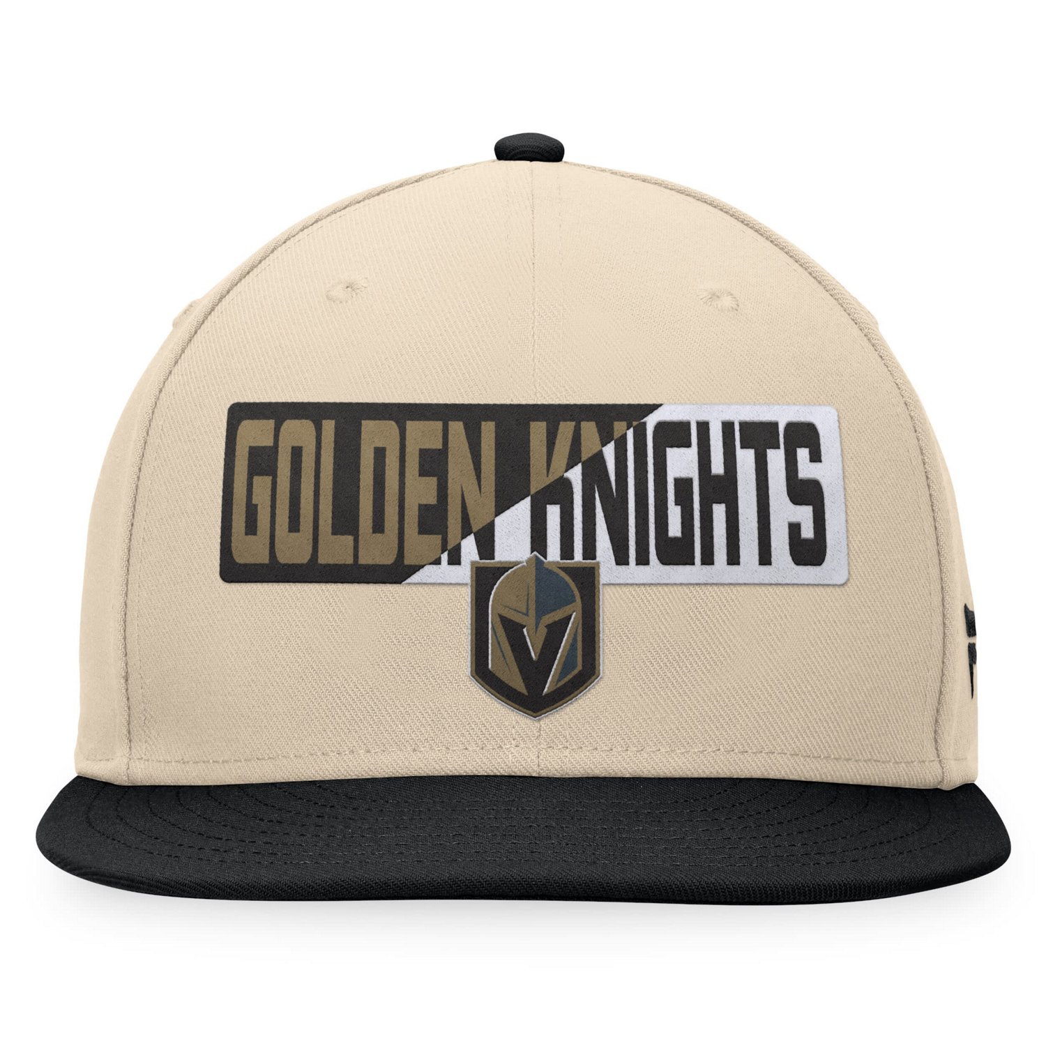 Fanatics Black Vegas Golden Knights Goalaso Snapback Hat - view number 2