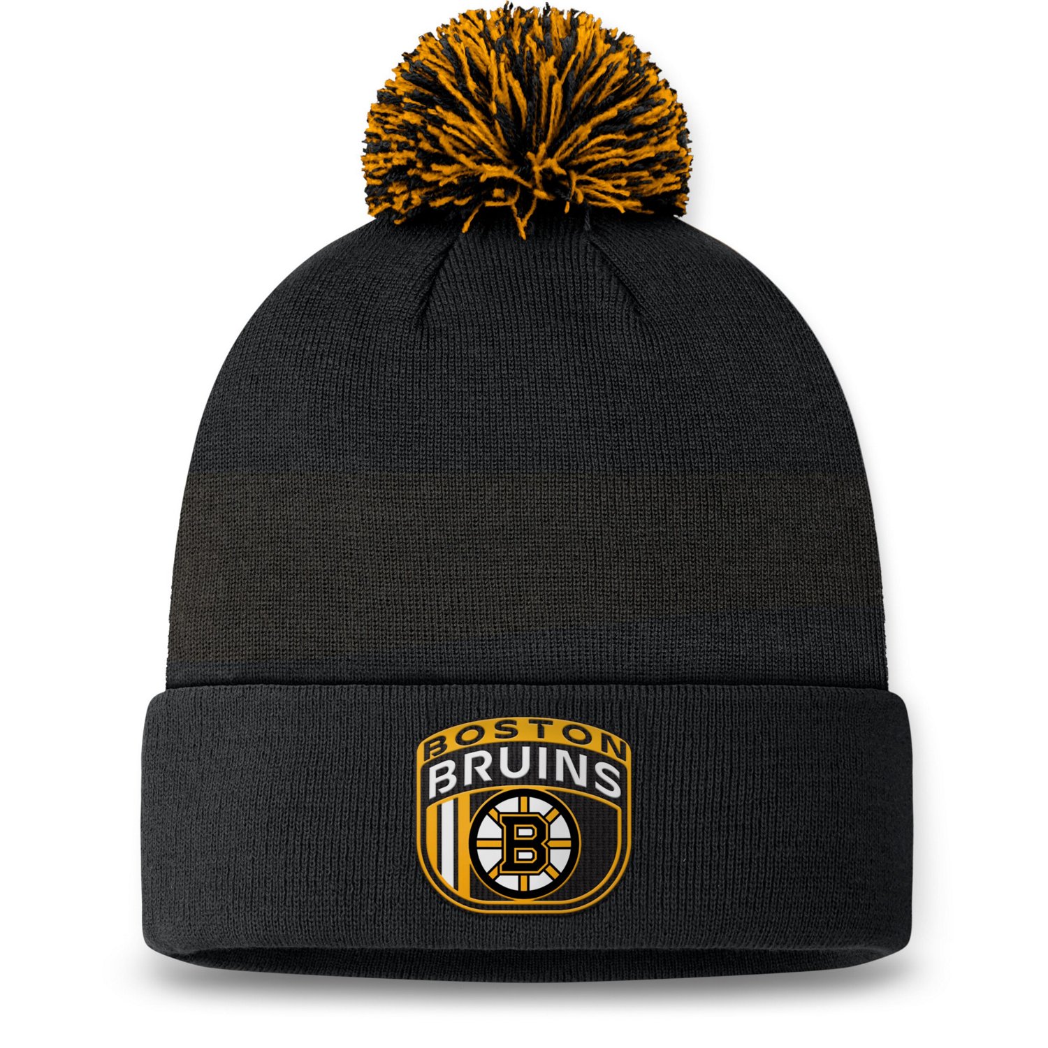 Fanatics Boston Bruins 2024 NHL Draft Cuffed Knit Hat with Pom