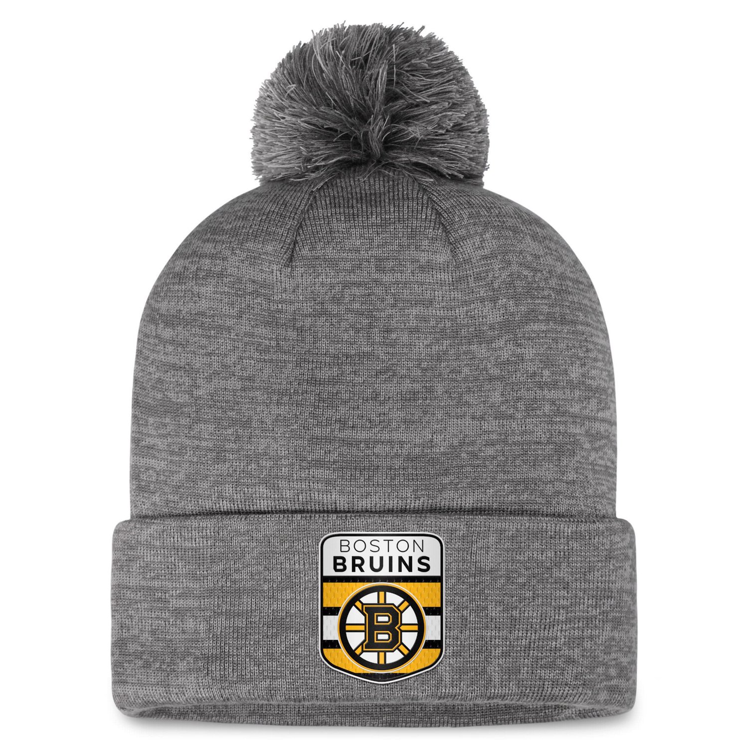 Fanatics Boston Bruins Authentic Pro Home Ice Cuffed Knit Hat with Pom