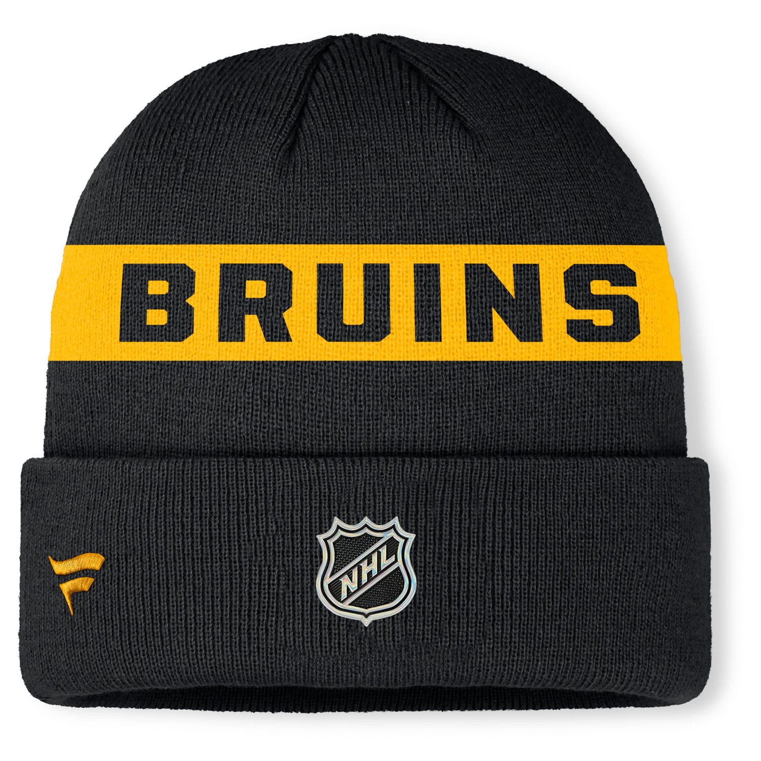 Fanatics Boston Bruins Authentic Pro Rink Cuffed Knit Hat - view number 2