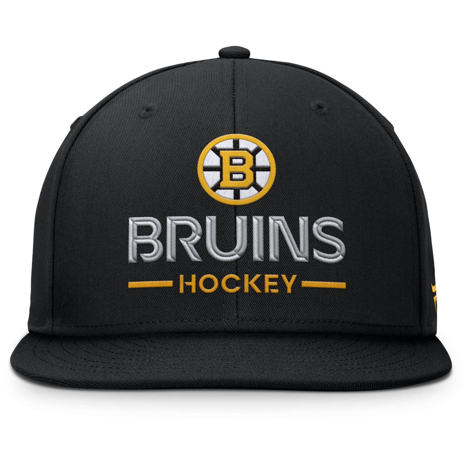 Fanatics Boston Bruins Authentic Pro Rink Lockup Snapback Hat - view number 2