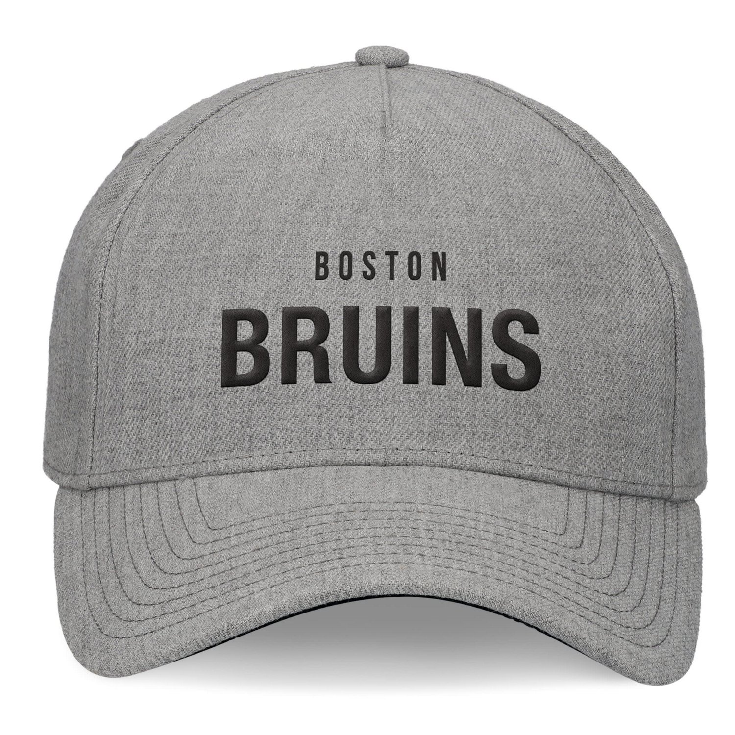 Fanatics Boston Bruins Elements A-Frame Leather Strapback Hat - view number 2