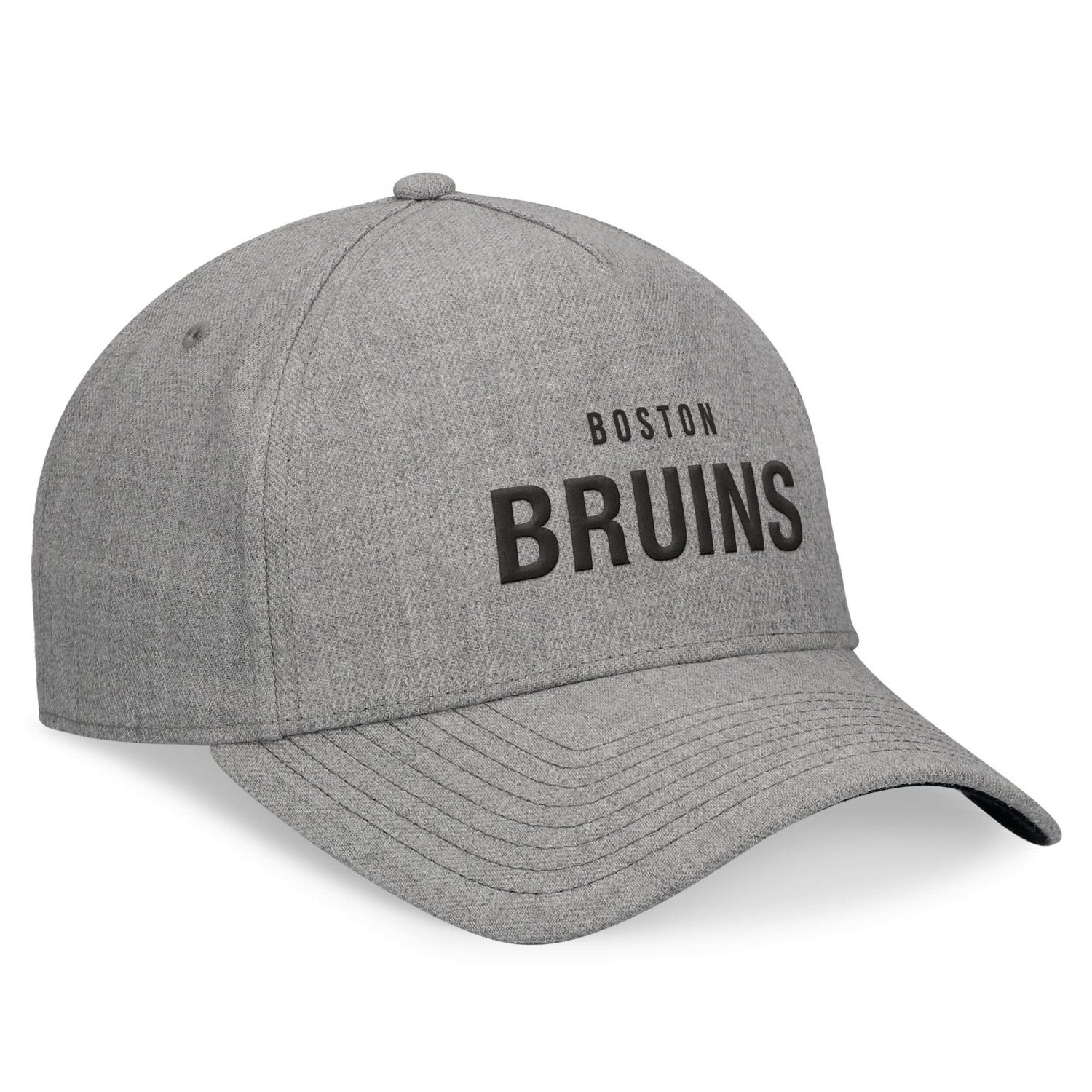 Fanatics Boston Bruins Elements A-Frame Leather Strapback Hat - view number 3