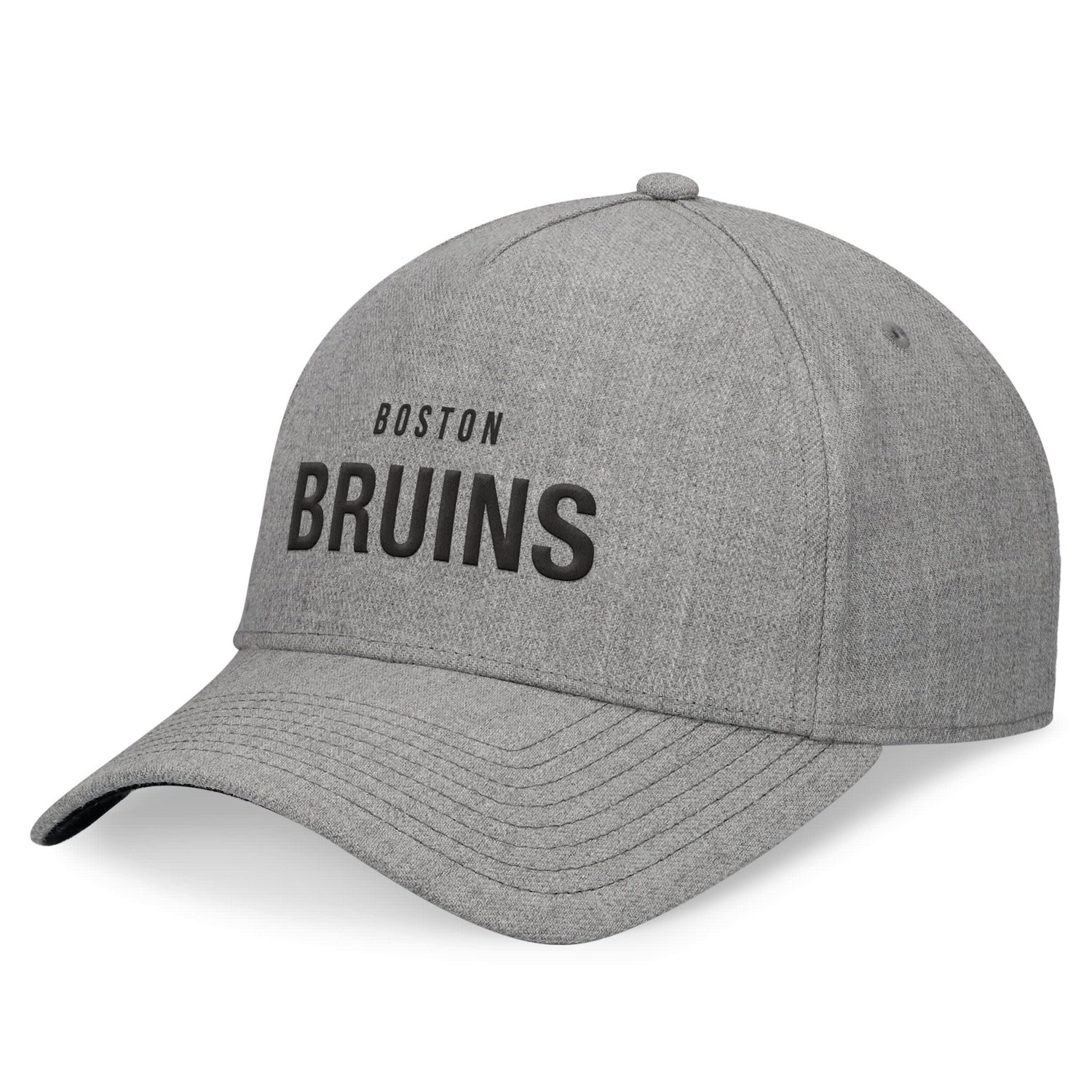 Fanatics Boston Bruins Elements A-Frame Leather Strapback Hat