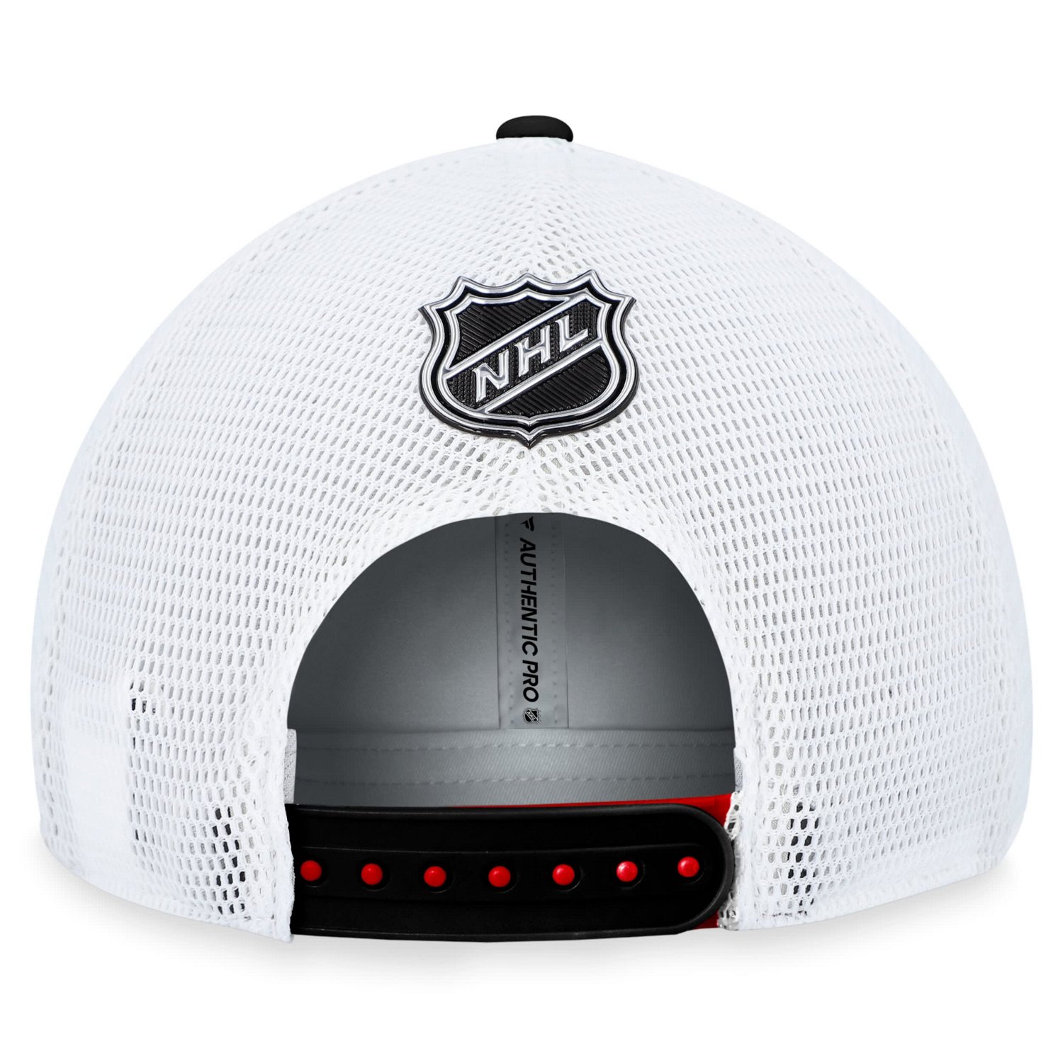 Fanatics Branded Carolina Hurricanes Authentic Pro Rink Trucker Adjustable Hat - view number 4