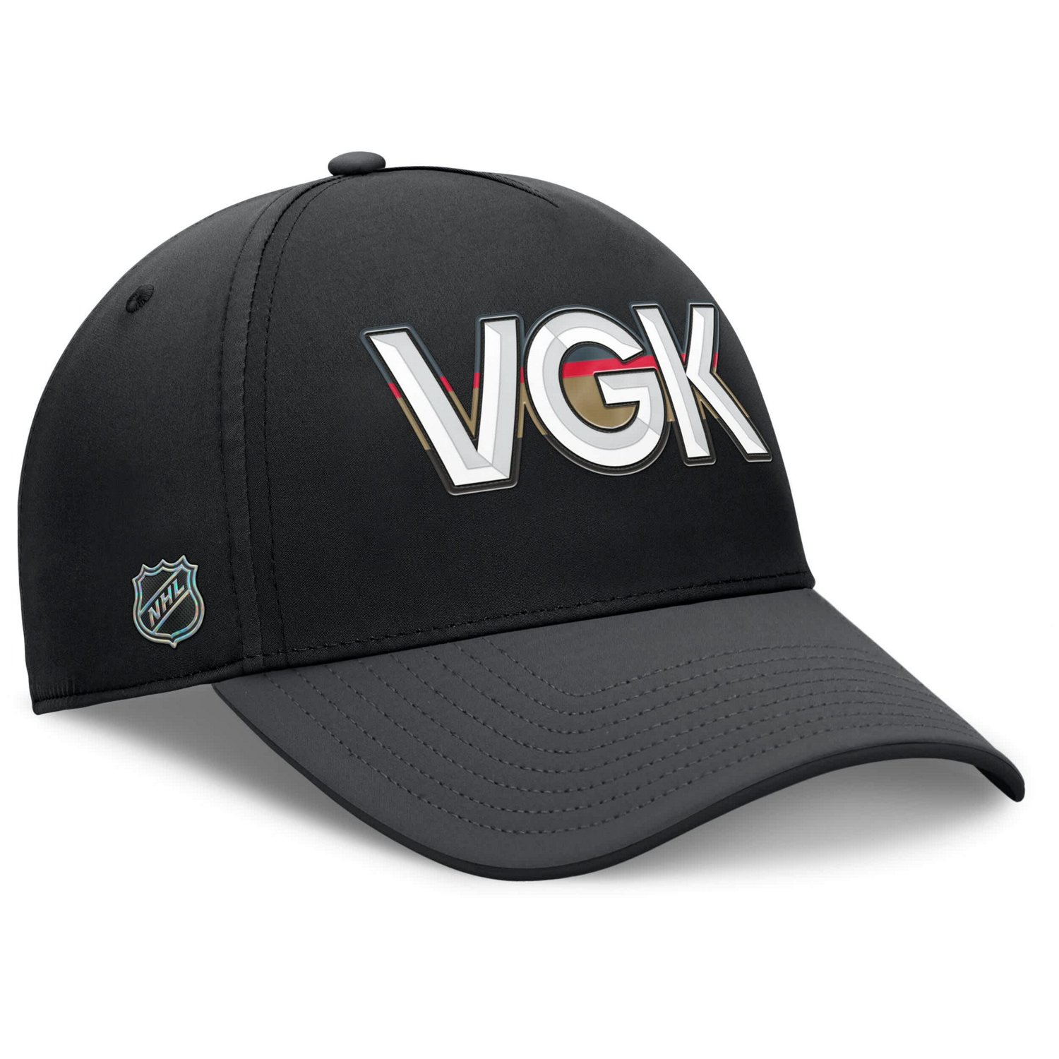 Fanatics Charcoal Vegas Golden Knights Authentic Pro Rink Team Code Flex Hat - view number 3