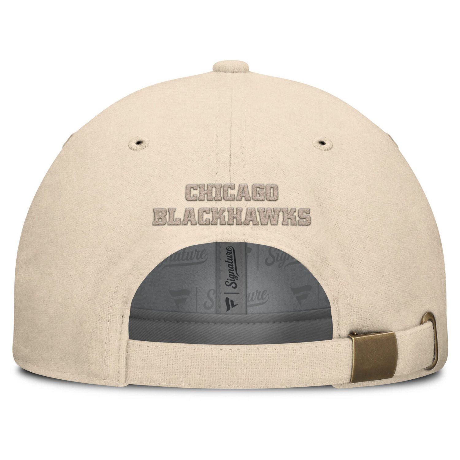 Fanatics Chicago Blackhawks Front Office Canvas Adjustable Hat                                                                   - view number 4