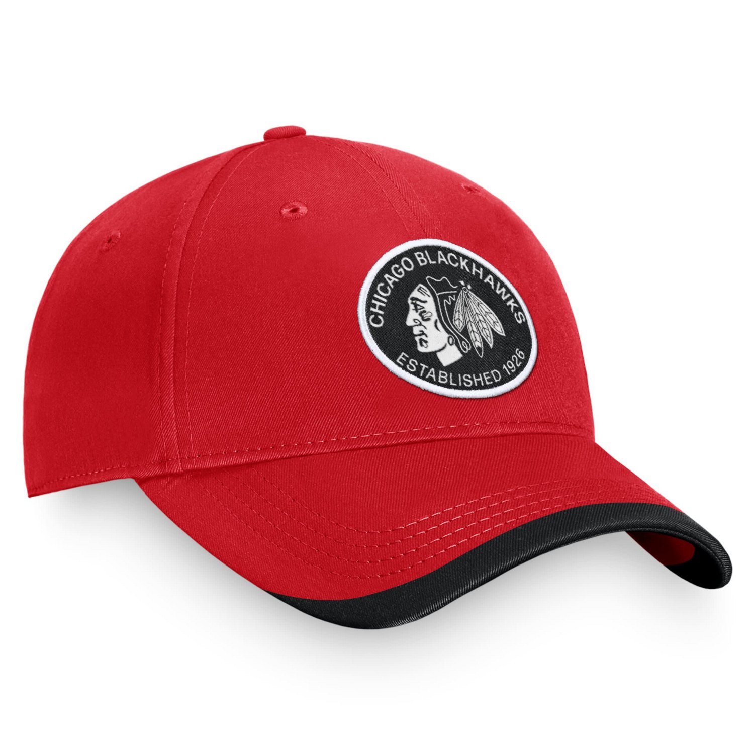 Fanatics Chicago Blackhawks Fundamental Adjustable Hat                                                                           - view number 3
