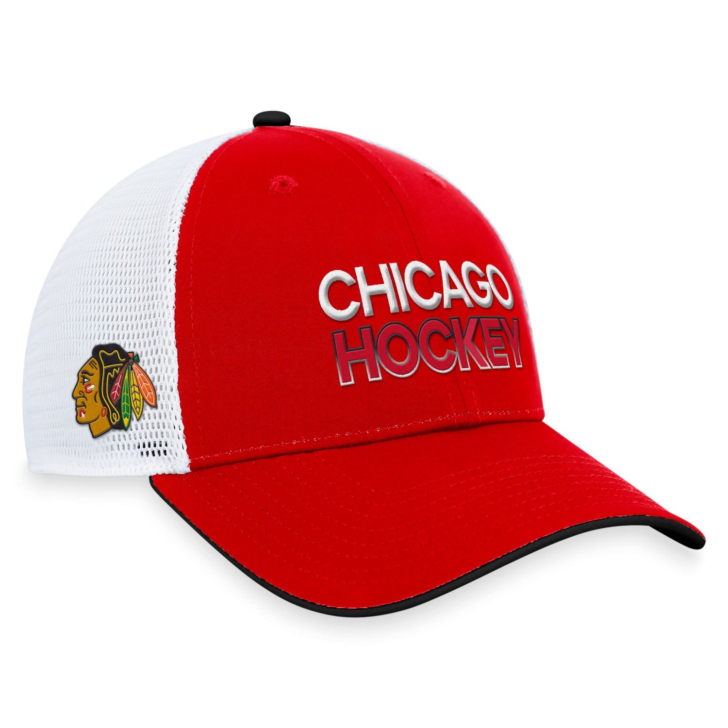 Fanatics Chicago hawks Authentic Pro Rink Trucker Adjustable Hat                                                                 - view number 1