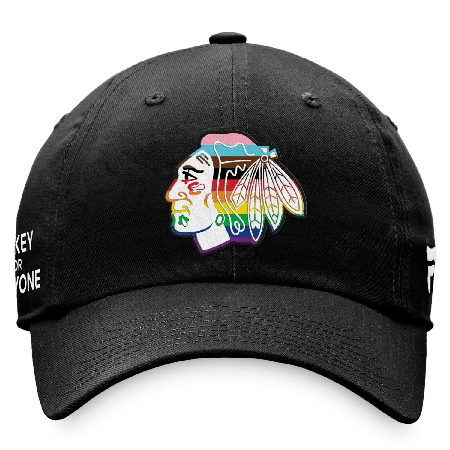 Fanatics Chicago hawks Team Logo Pride Adjustable Hat