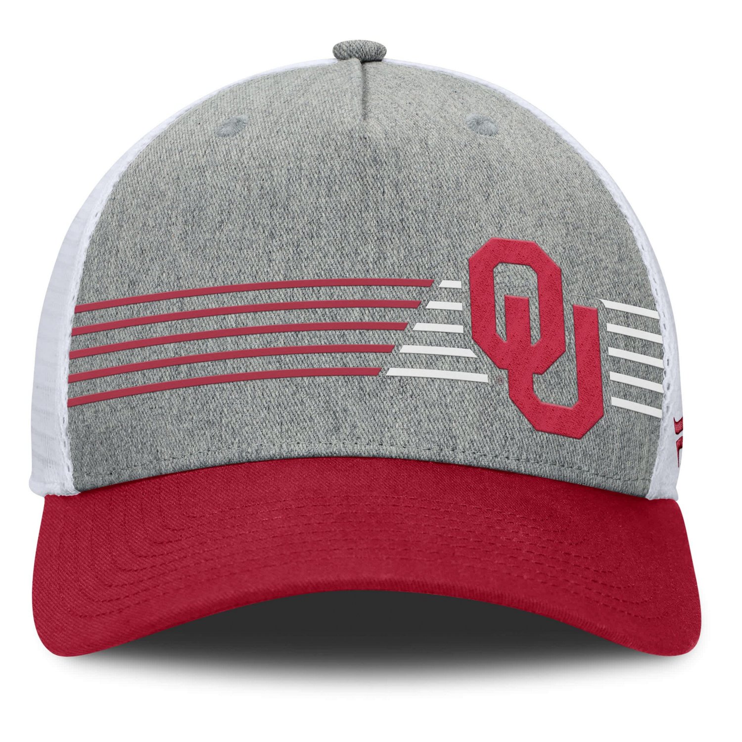 Fanatics Crimson Oklahoma Sooners Profile Trucker Adjustable Hat                                                                 - view number 2