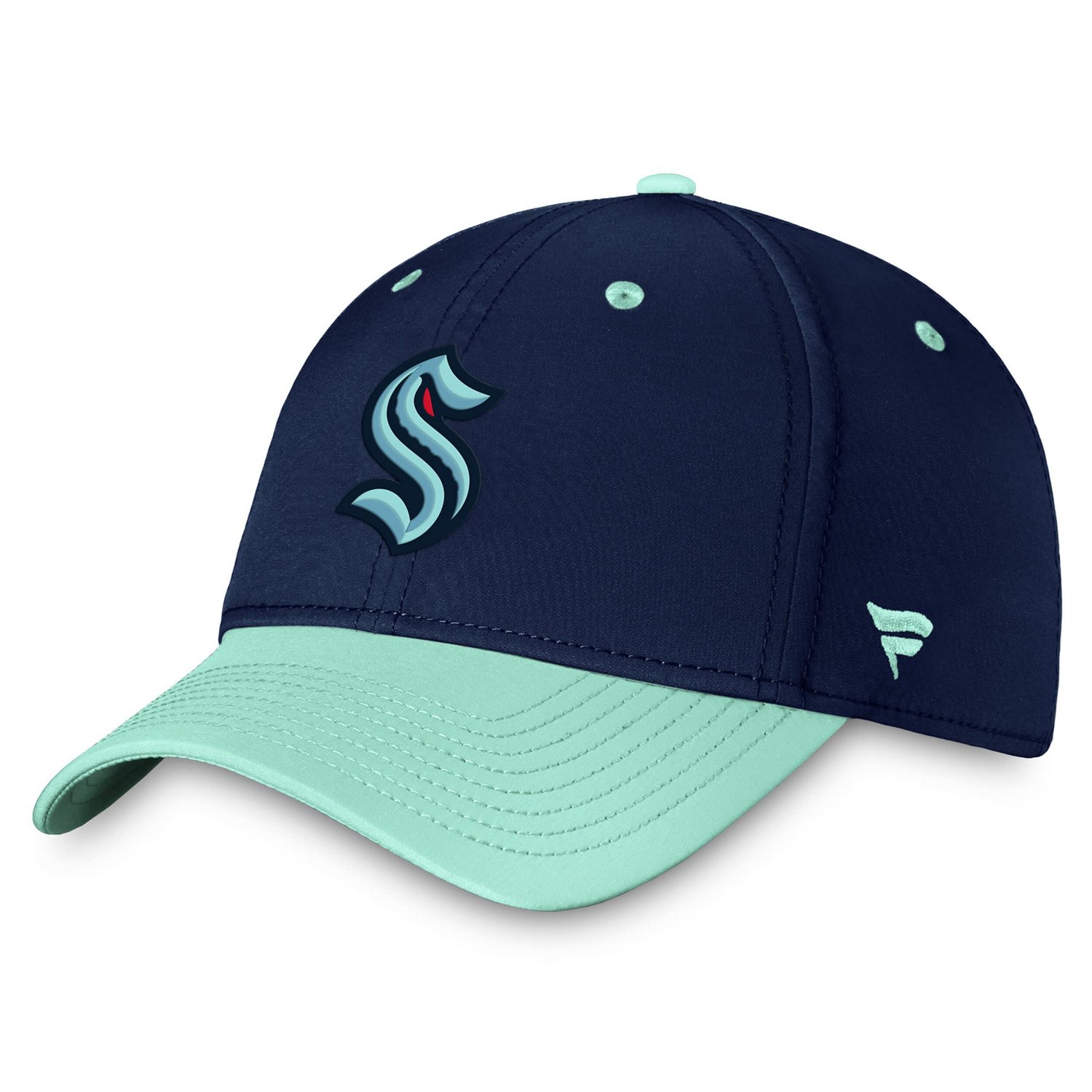 Fanatics Deep Sea /Light Seattle Kraken Authentic Pro Rink Two-Tone Flex Hat