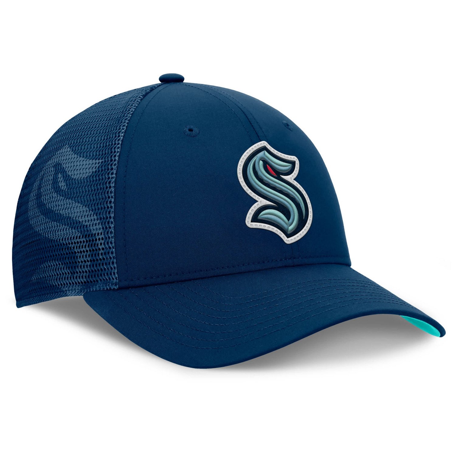 Fanatics Deep Sea Seattle Kraken Authentic Pro Home Ice Trucker Adjustable Hat - view number 3
