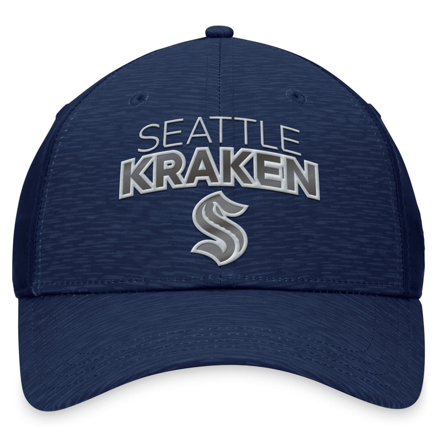 Fanatics Deep Sea Seattle Kraken Authentic Pro Road Stack Logo Flex Hat