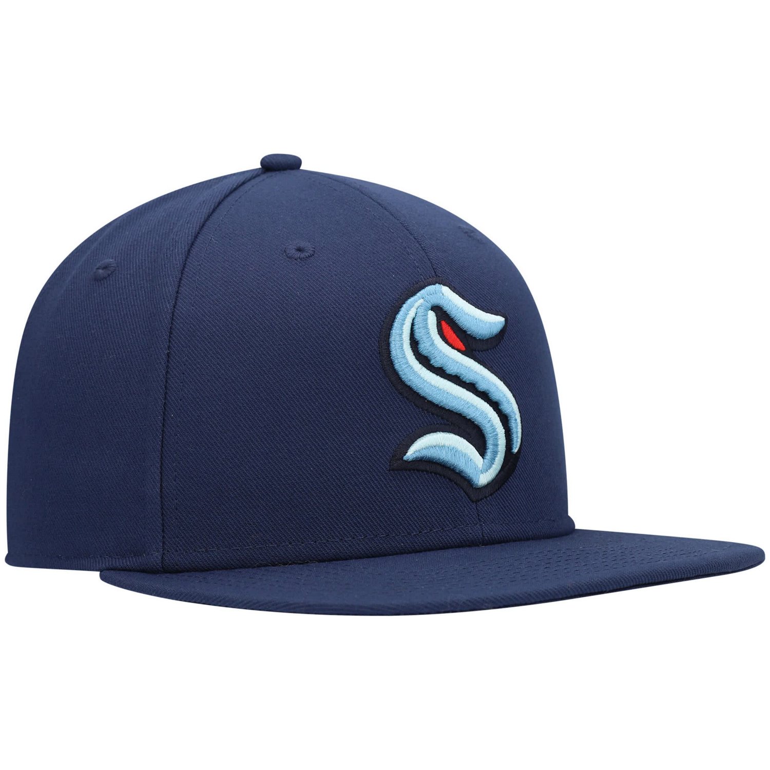 Fanatics Deep Sea Seattle Kraken Core Primary Logo Snapback Hat - view number 3