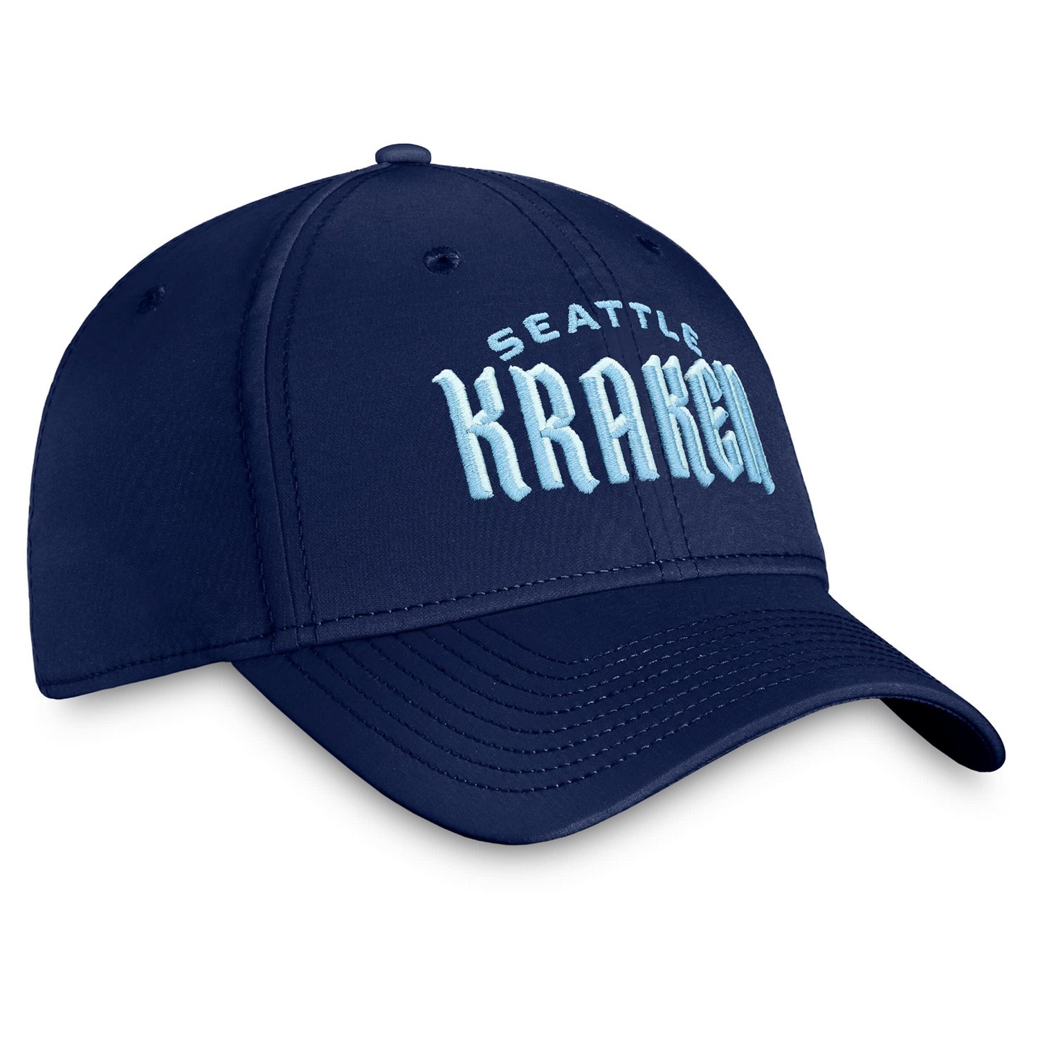 Fanatics Deep Sea Seattle Kraken Wordmark Flex Hat