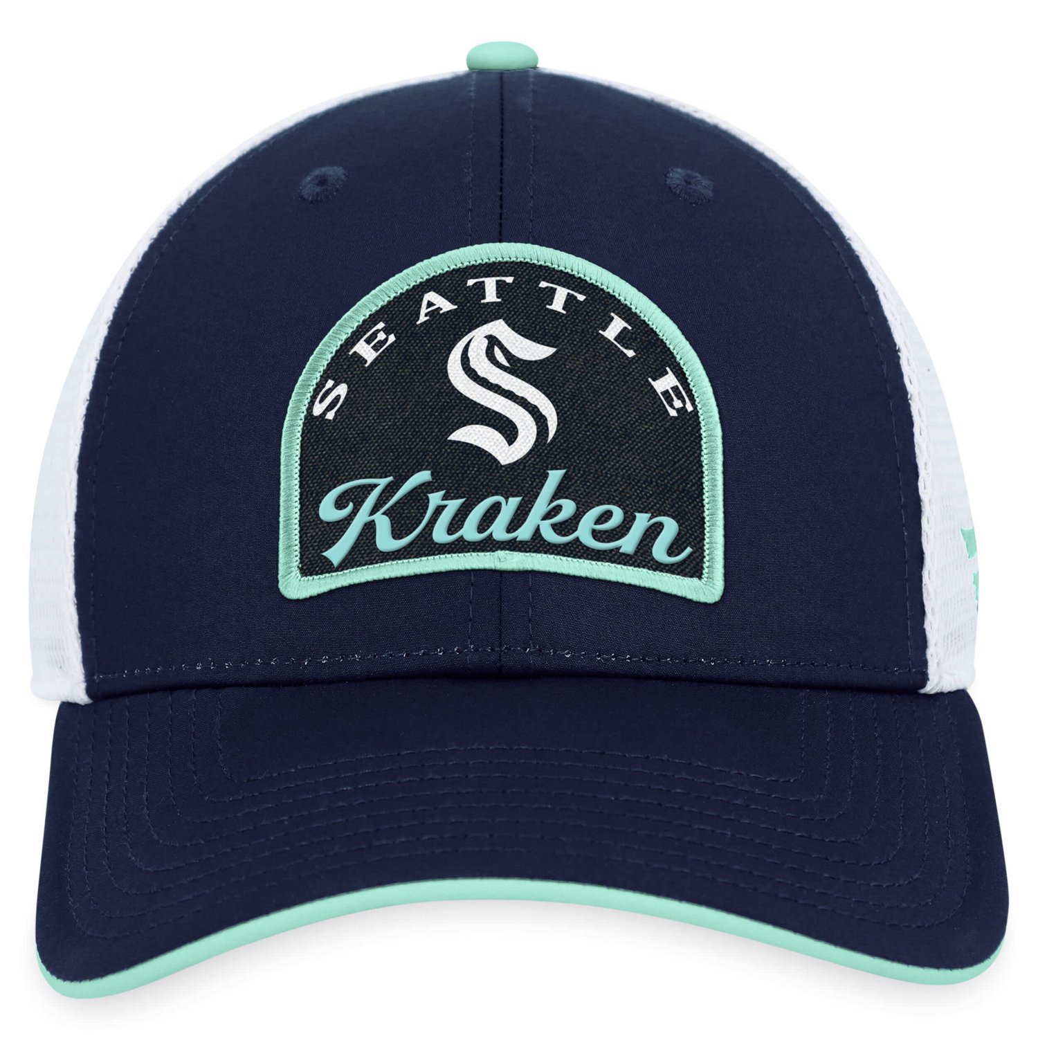 Fanatics Deep Sea /White Seattle Kraken Fundamental Adjustable Hat                                                               - view number 2