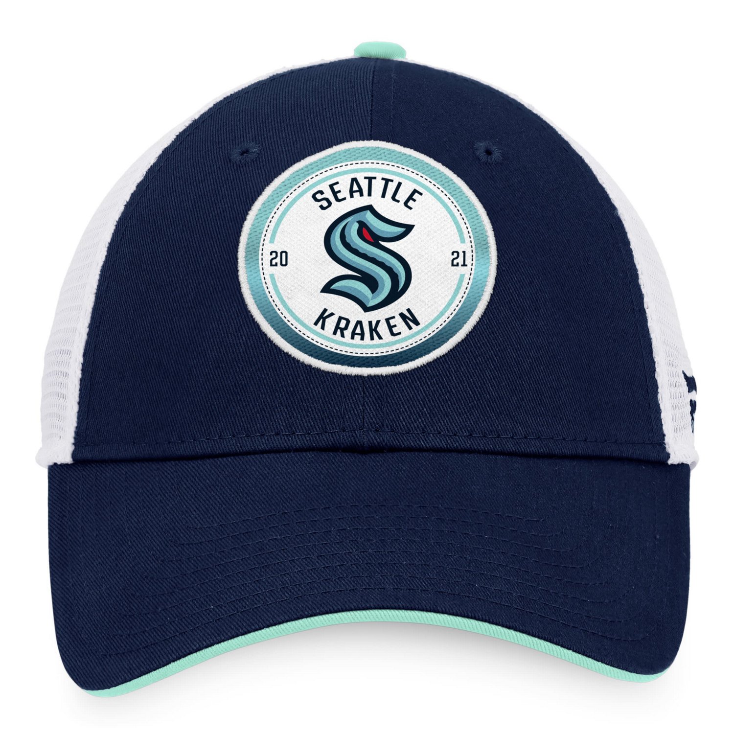 Fanatics Deep Sea /White Seattle Kraken Iconic Gradient Trucker Snapback Hat                                                     - view number 2