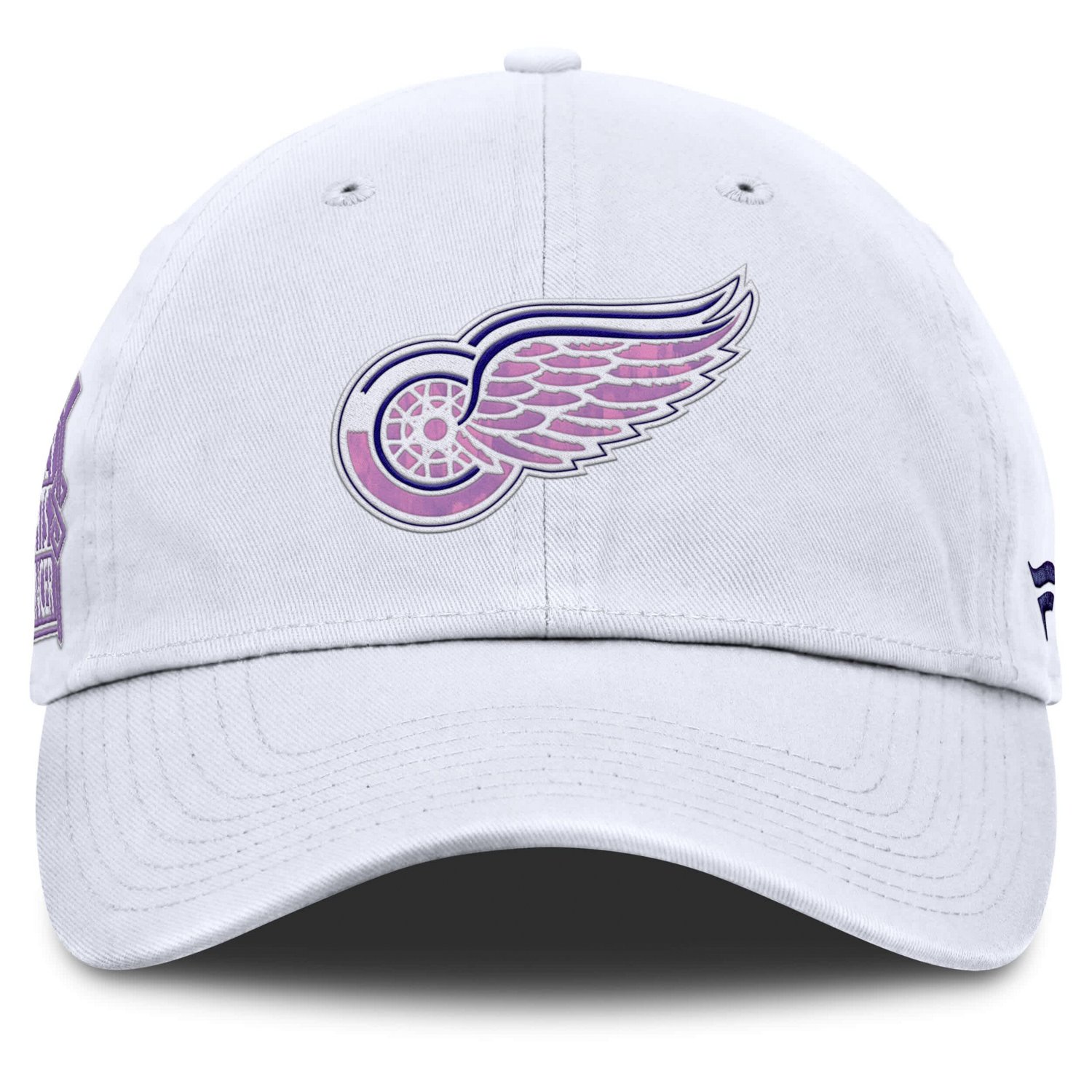 Fanatics Detroit Red Wings Authentic Pro Hockey Fights Cancer Adjustable Hat - view number 2