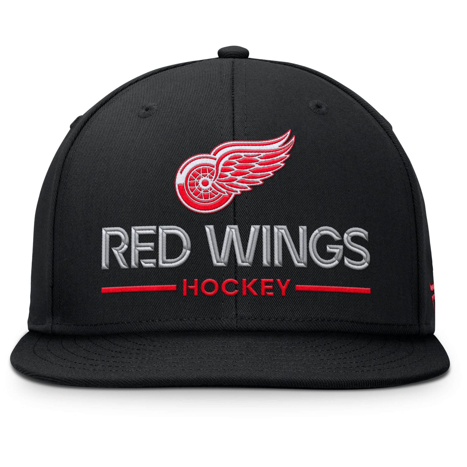 Fanatics Detroit Red Wings Authentic Pro Rink Lockup Snapback Hat - view number 2