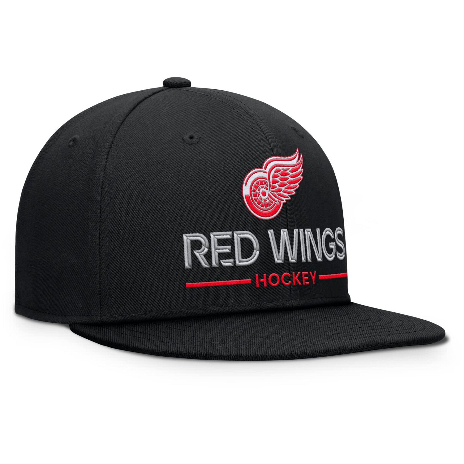 Fanatics Detroit Red Wings Authentic Pro Rink Lockup Snapback Hat - view number 3