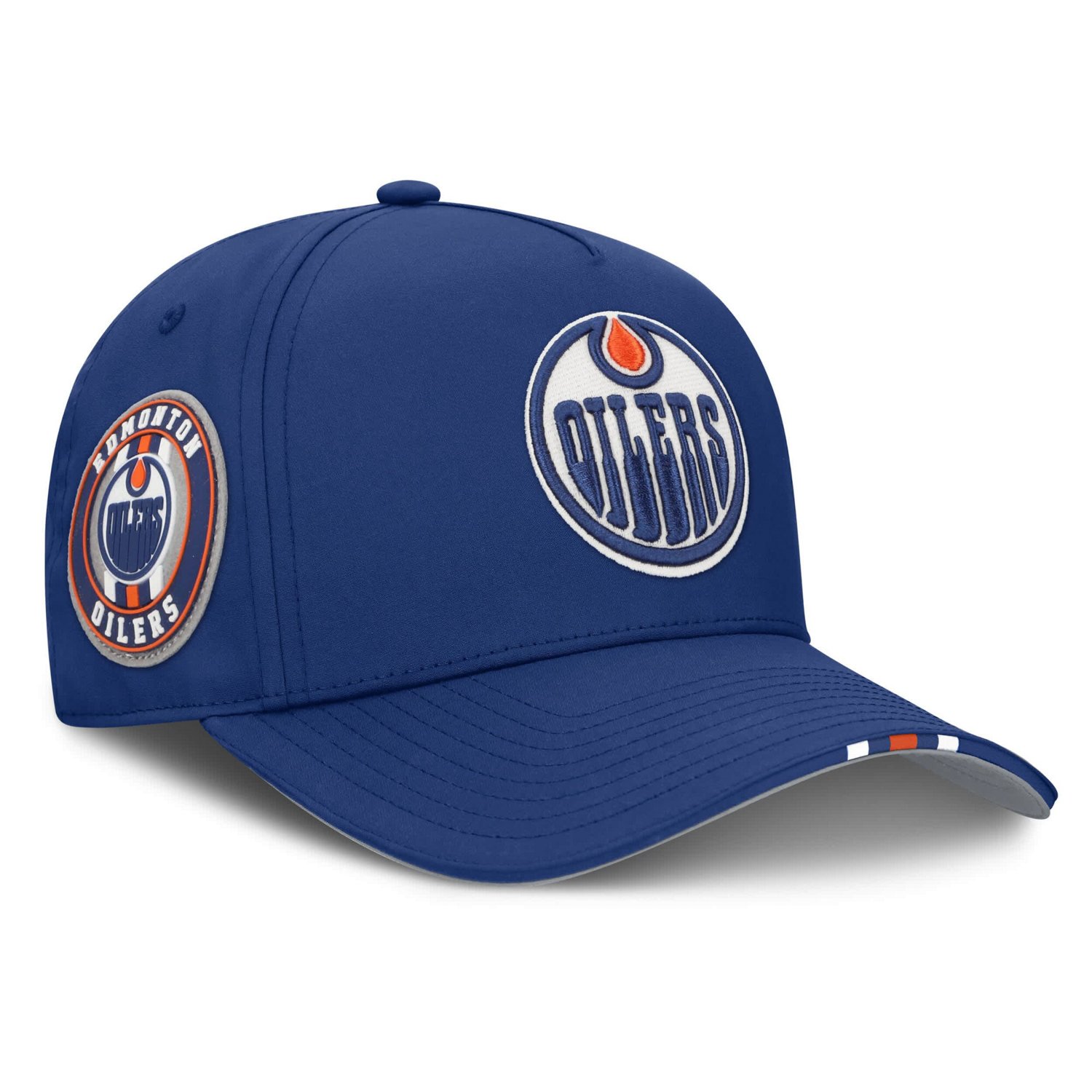 Fanatics Edmonton Oilers 2025 NHL Draft Authentic Pro On-Stage Podium A-Frame Adjustable Hat - view number 1