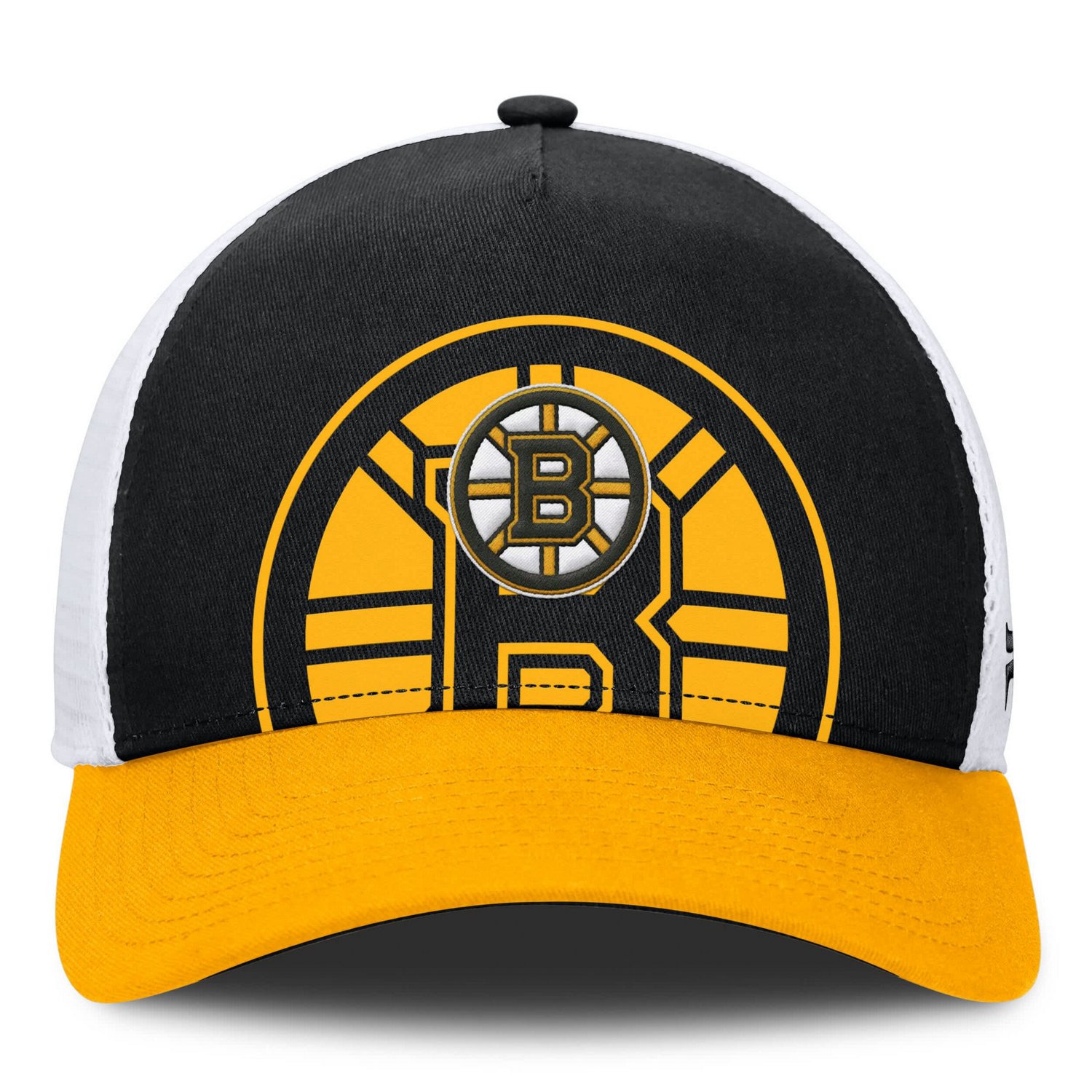 Fanatics Gold Boston Bruins Authentic Pro A-Frame Rink Adjustable Hat