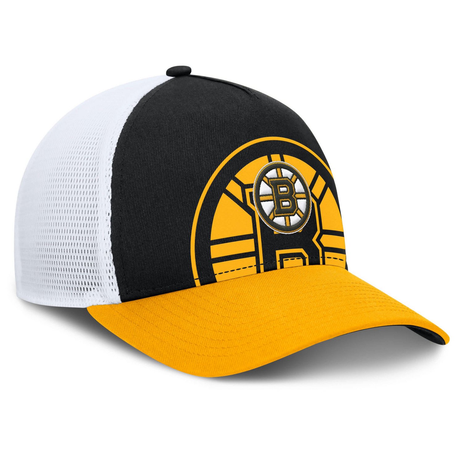 Fanatics Gold Boston Bruins Authentic Pro A-Frame Rink Adjustable Hat