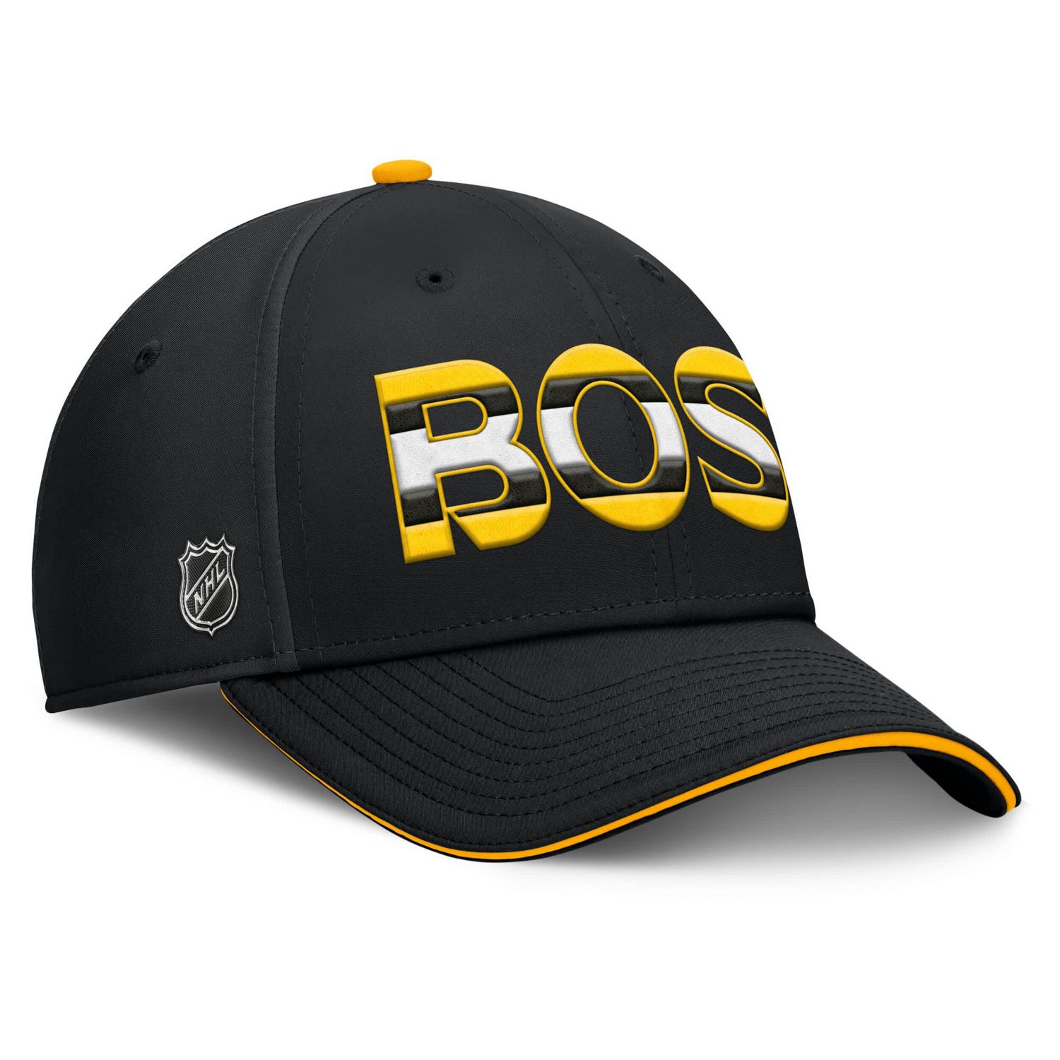 Fanatics Gold Boston Bruins Authentic Pro Rink Team Code Flex Hat - view number 3