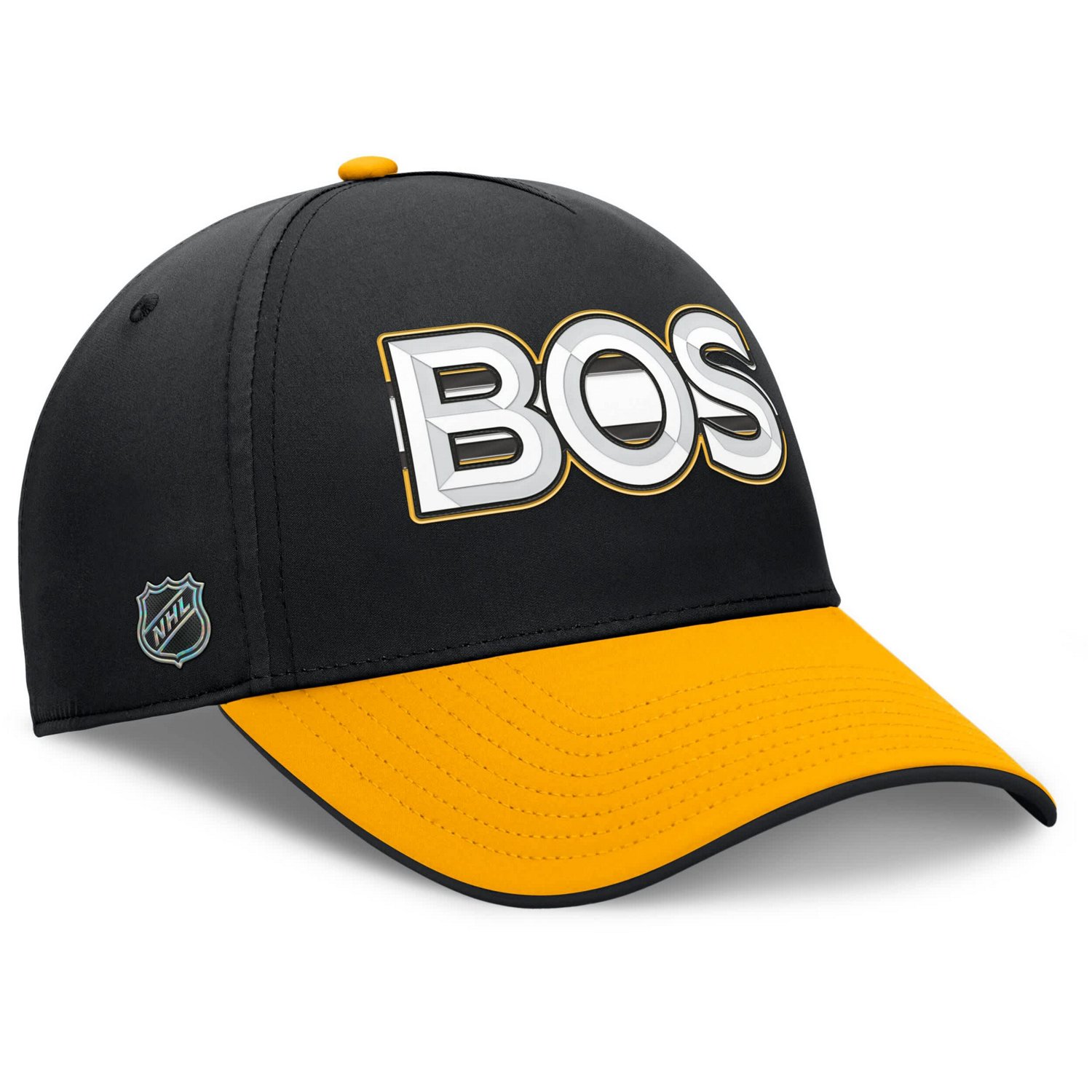 Fanatics Gold Boston Bruins Authentic Pro Rink Team Code Flex Hat - view number 3