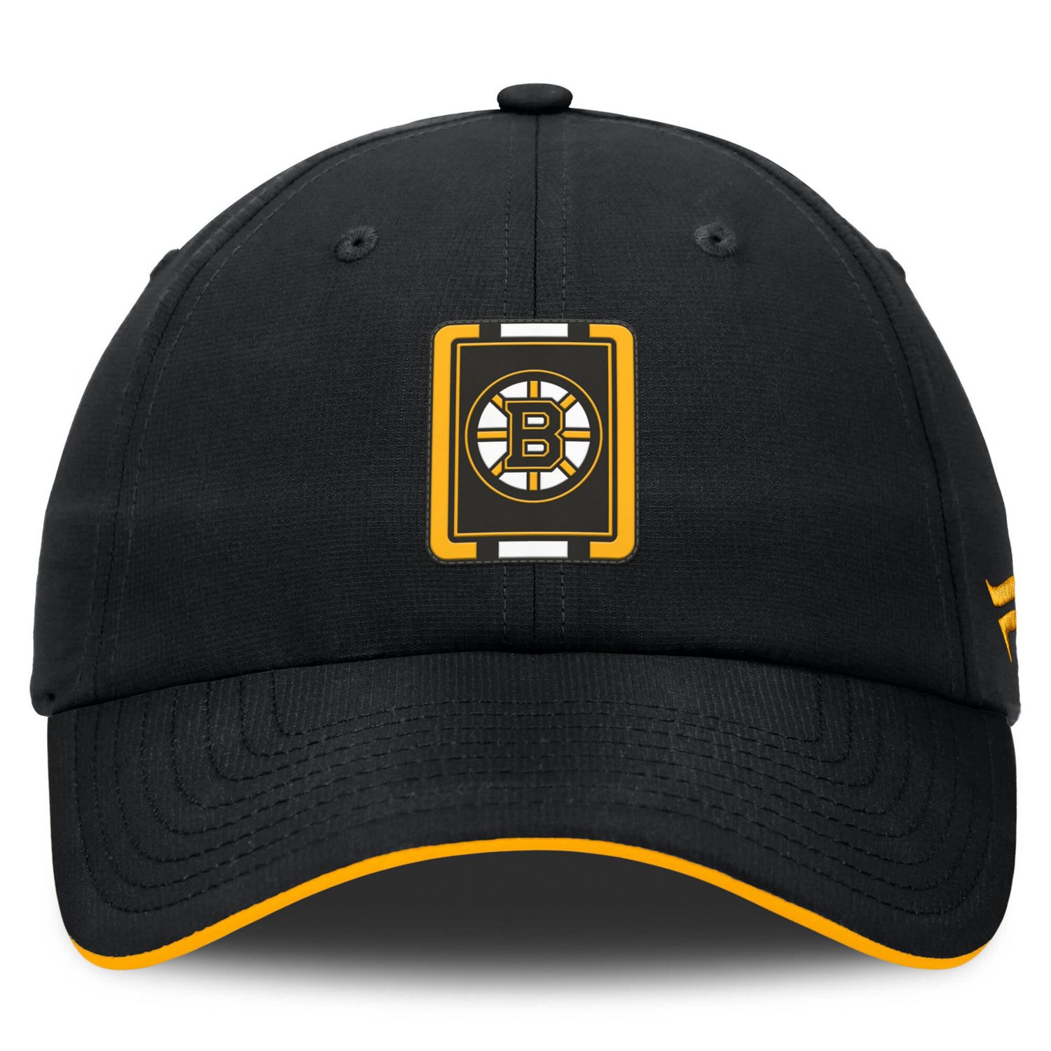 Fanatics Gold Boston Bruins Authentic Pro Ripstop Adjustable Hat