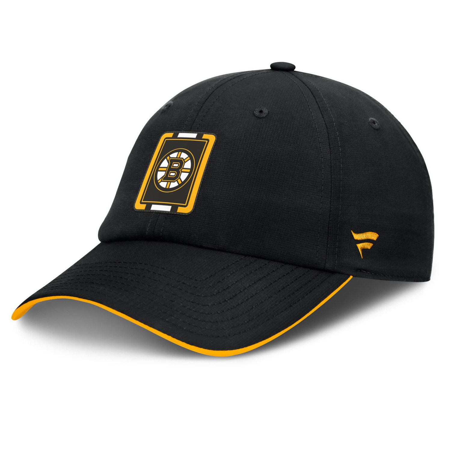 Fanatics Gold Boston Bruins Authentic Pro Ripstop Adjustable Hat