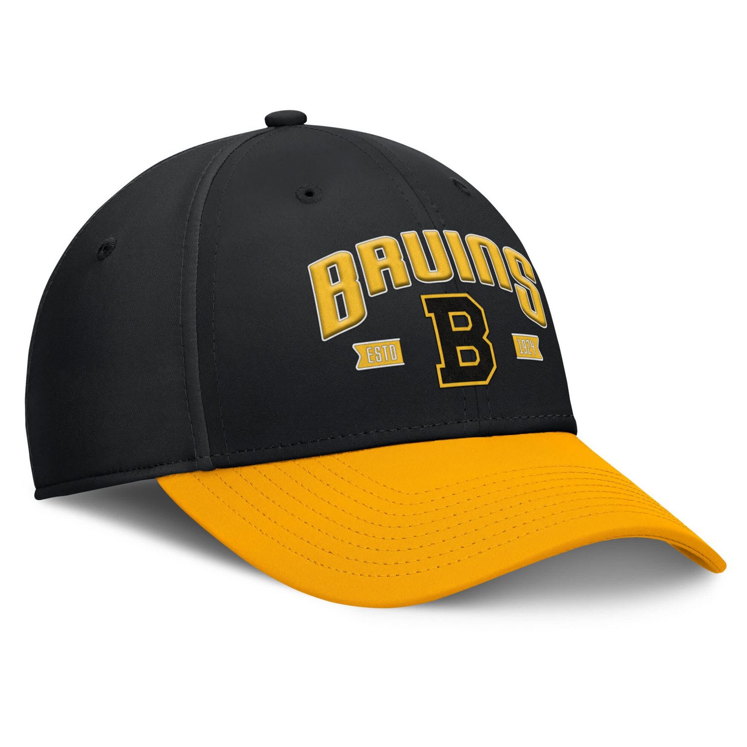 Fanatics Gold Boston Bruins Heritage Captain Flex Hat - view number 3