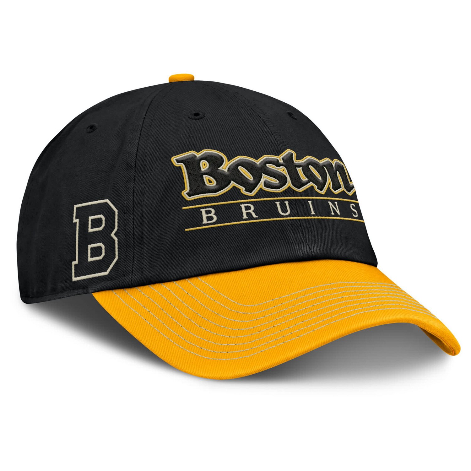 Fanatics Gold Boston Bruins Heritage Home Ice Two-Tone Adjustable Hat