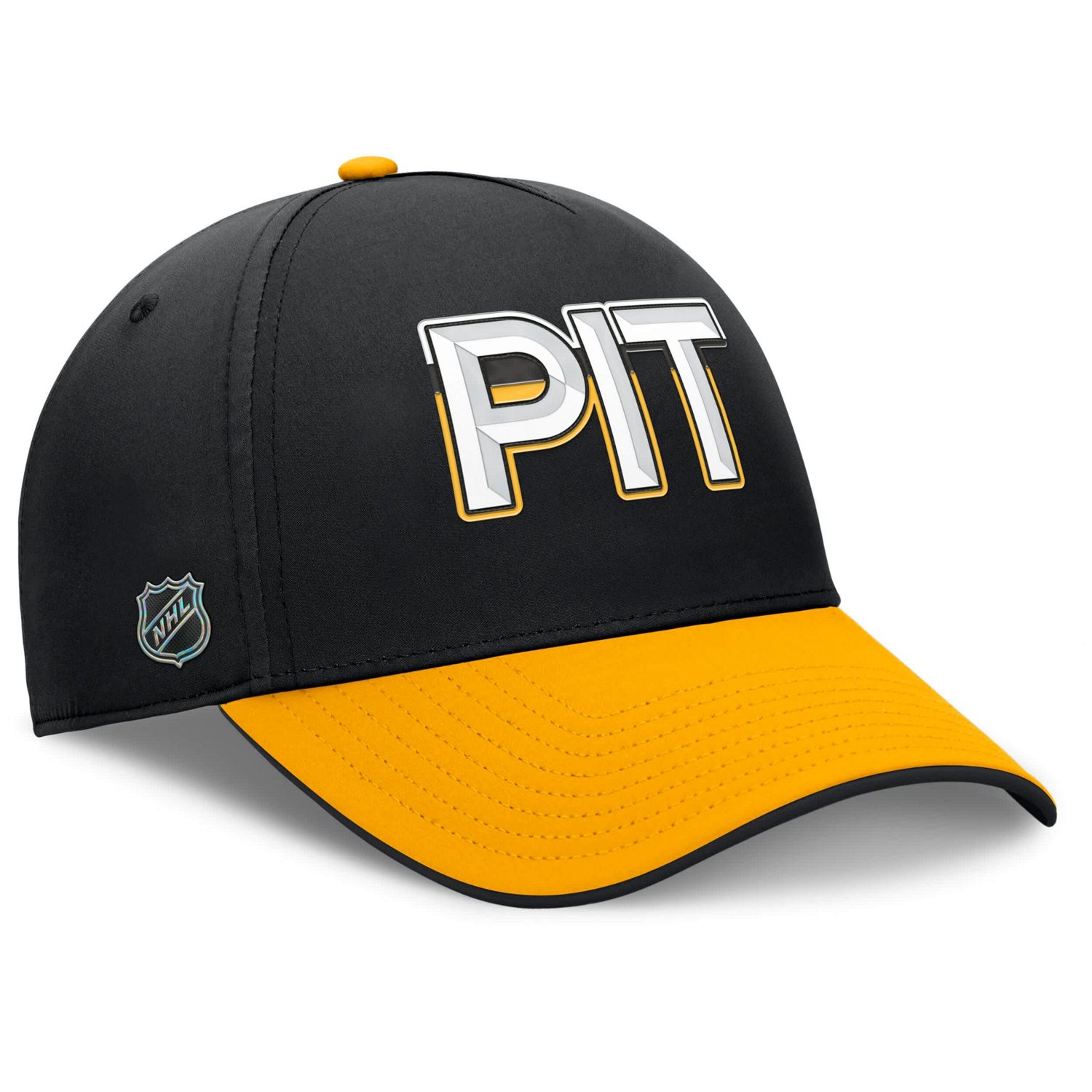 Fanatics Gold Pittsburgh Penguins Authentic Pro Rink Team Code Flex Hat - view number 3