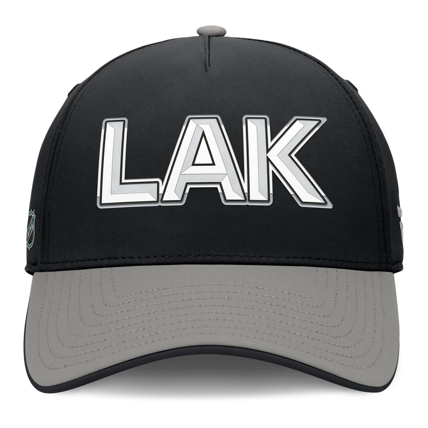 Fanatics Gray Los Angeles Kings Authentic Pro Rink Team Code Flex Hat - view number 2