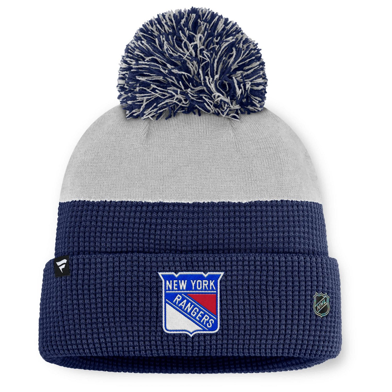 Fanatics Gray New York Rangers Authentic Pro Home Ice Cuffed Knit Hat with Pom - view number 2