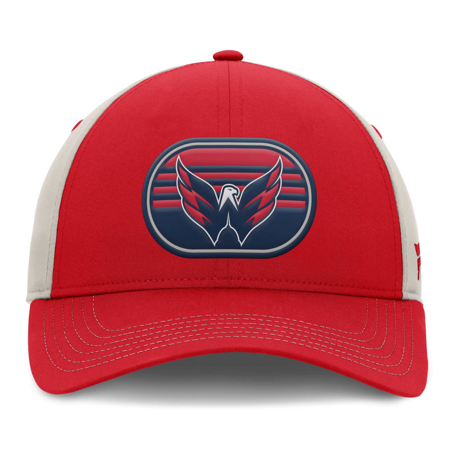 Fanatics Gray Washington Capitals 2025 Stanley Cup Playoffs Locker Room Trucker Adjustable Hat - view number 2