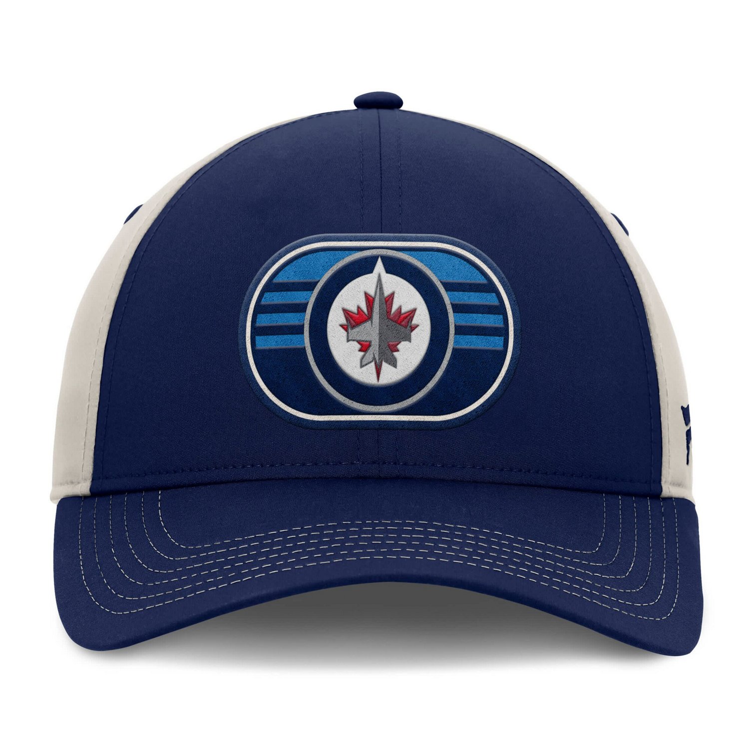 Fanatics Gray Winnipeg Jets 2025 Stanley Cup Playoffs Locker Room Trucker Adjustable Hat - view number 2