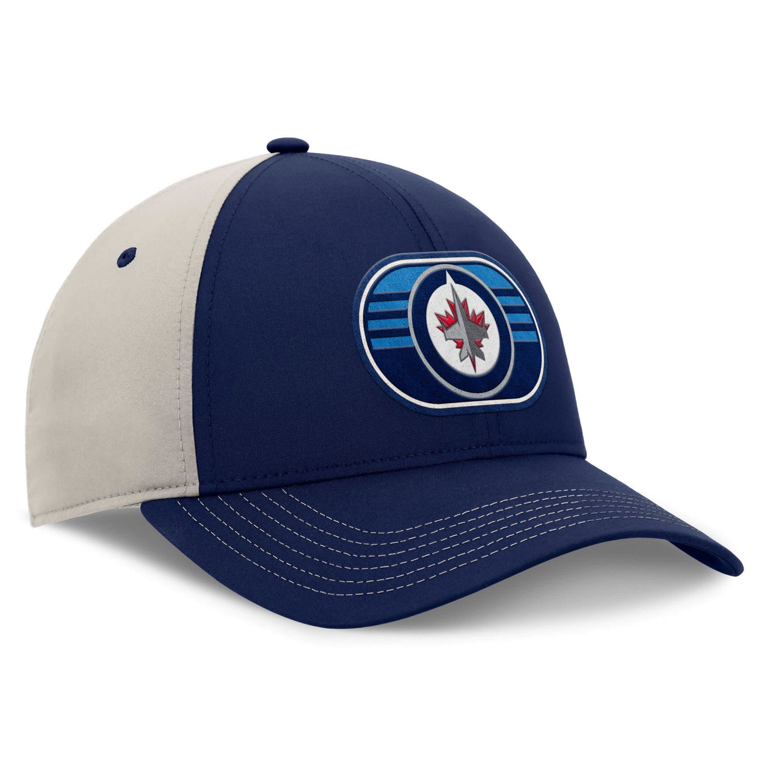 Fanatics Gray Winnipeg Jets 2025 Stanley Cup Playoffs Locker Room Trucker Adjustable Hat - view number 3
