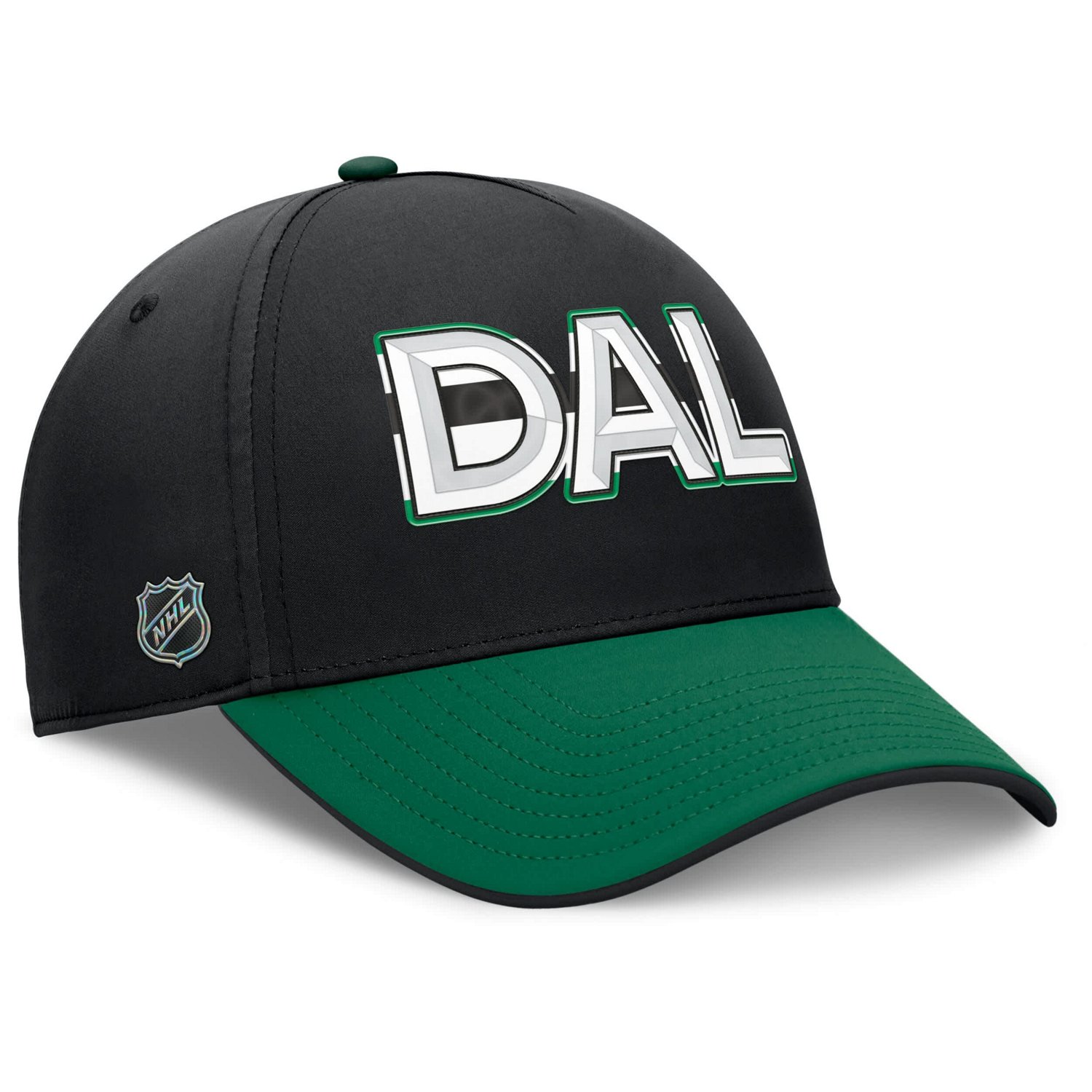 Fanatics Kelly Green Dallas Stars Authentic Pro Rink Team Code Flex Hat - view number 3