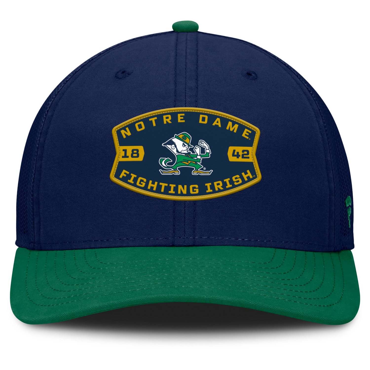 Fanatics Kelly Green Notre Dame Fighting Irish Adapt Adjustable Trucker Hat - view number 2