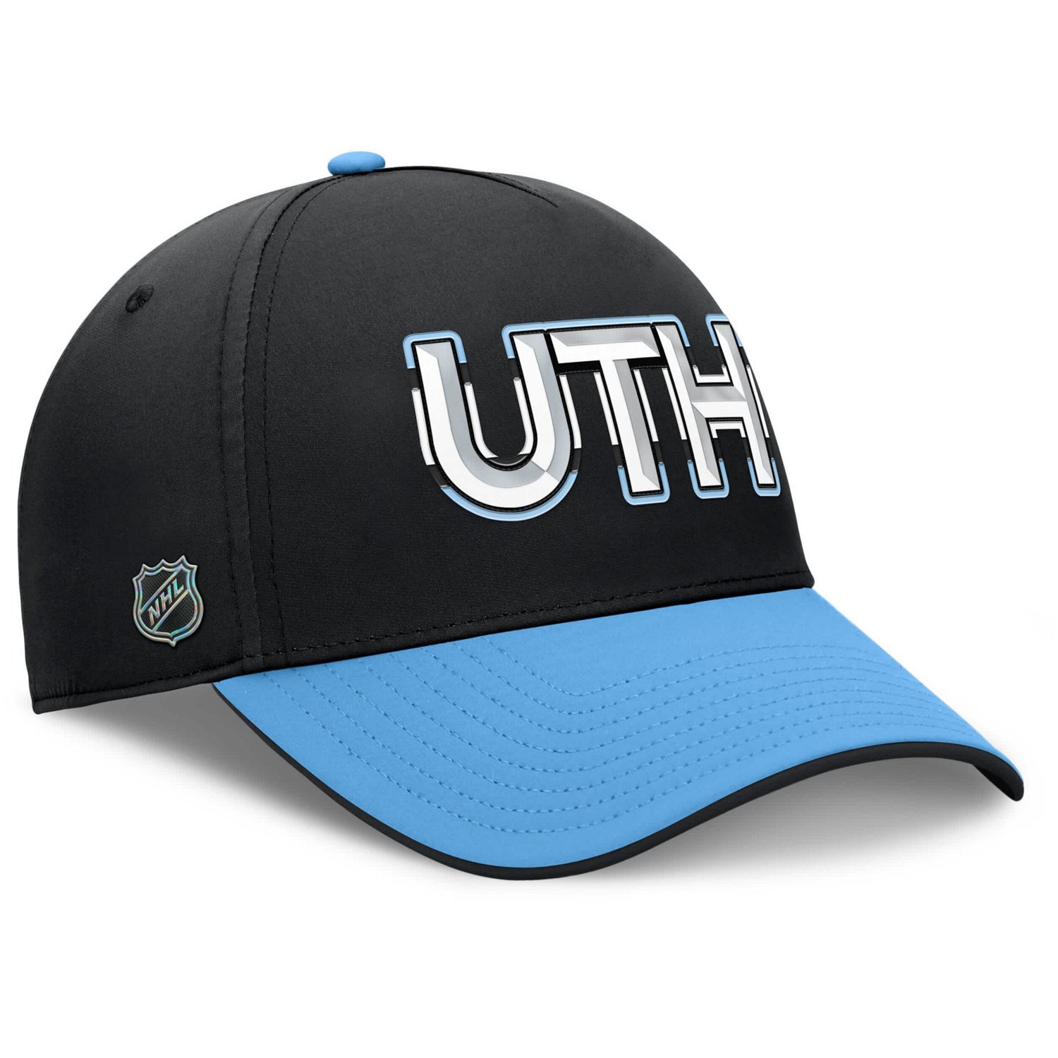 Fanatics Light Blue Utah Mammoth Authentic Pro Rink Team Code Flex Hat - view number 3