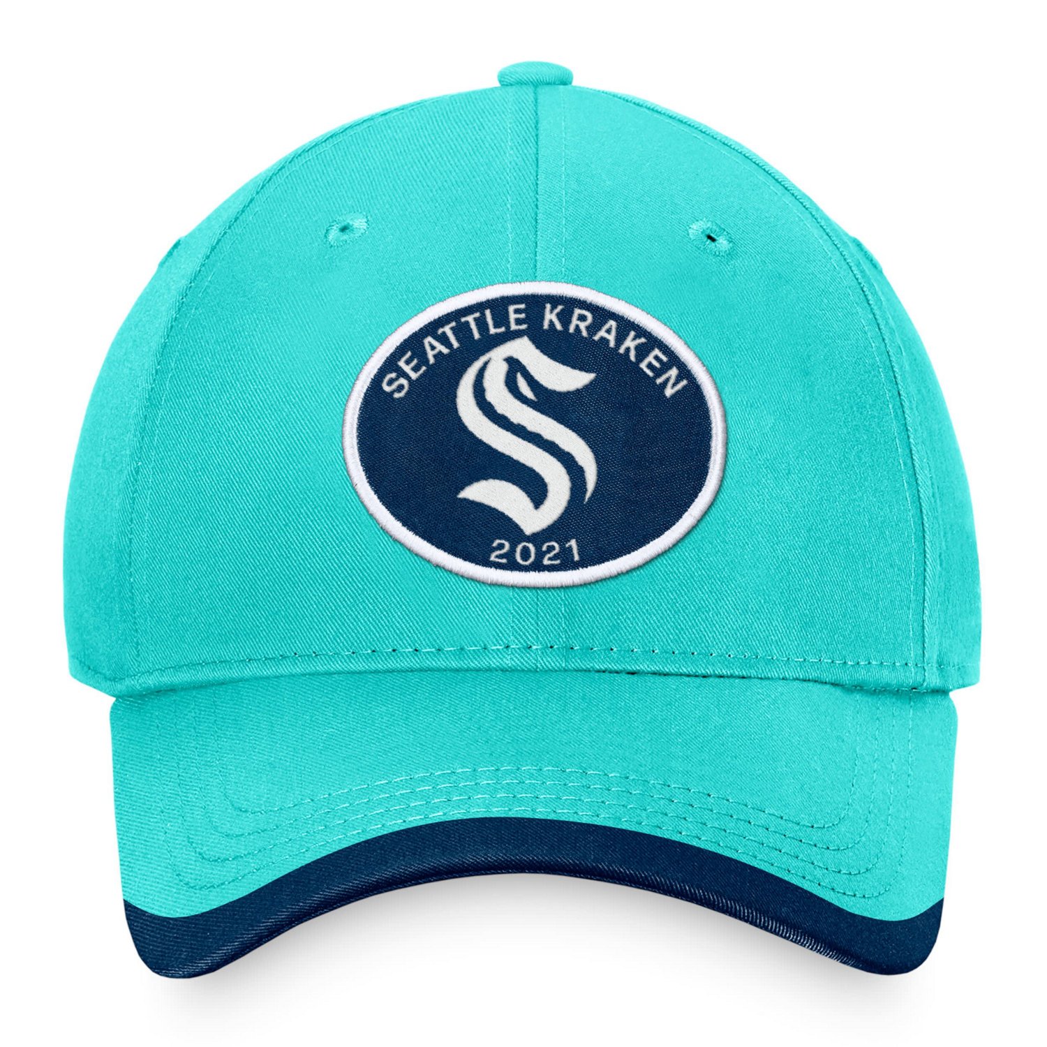 Fanatics Light Seattle Kraken Fundamental Adjustable Hat                                                                         - view number 2